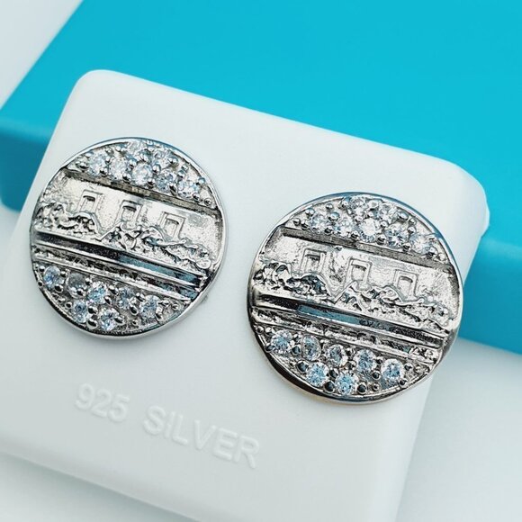 "925 Sterling Silver CZ Beautiful Earrings for Women, 1USPAR4197 - Picture 2 of 12